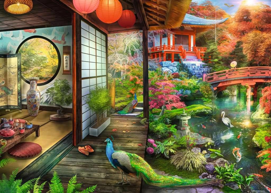 Puzzle Záhradná čajovňa Kyoto