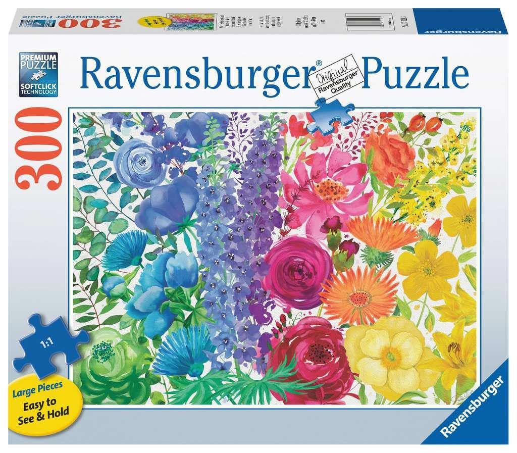 Puzzle Beschädigte Box Blumenregenbogen 300 II