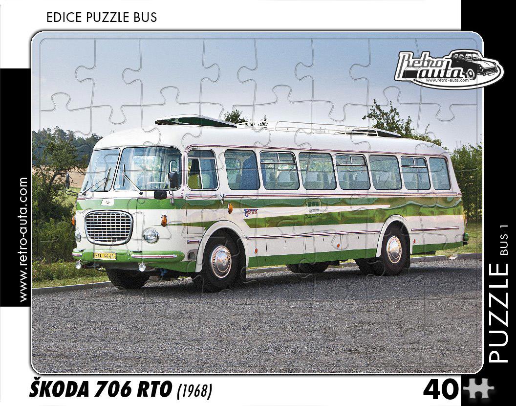 Puzzle AVTOBUS č.1 Škoda 706 RTO (1968)
