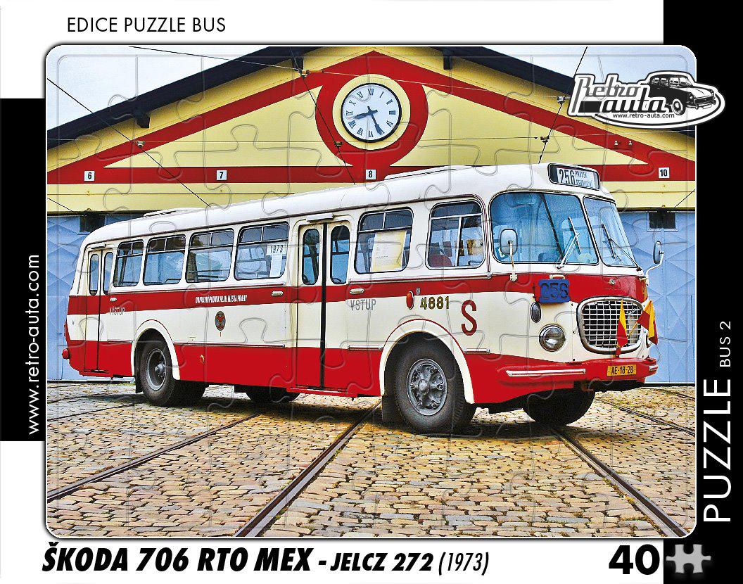 Puzzle BUS č.2 Škoda 706 RTO MEX (1973)