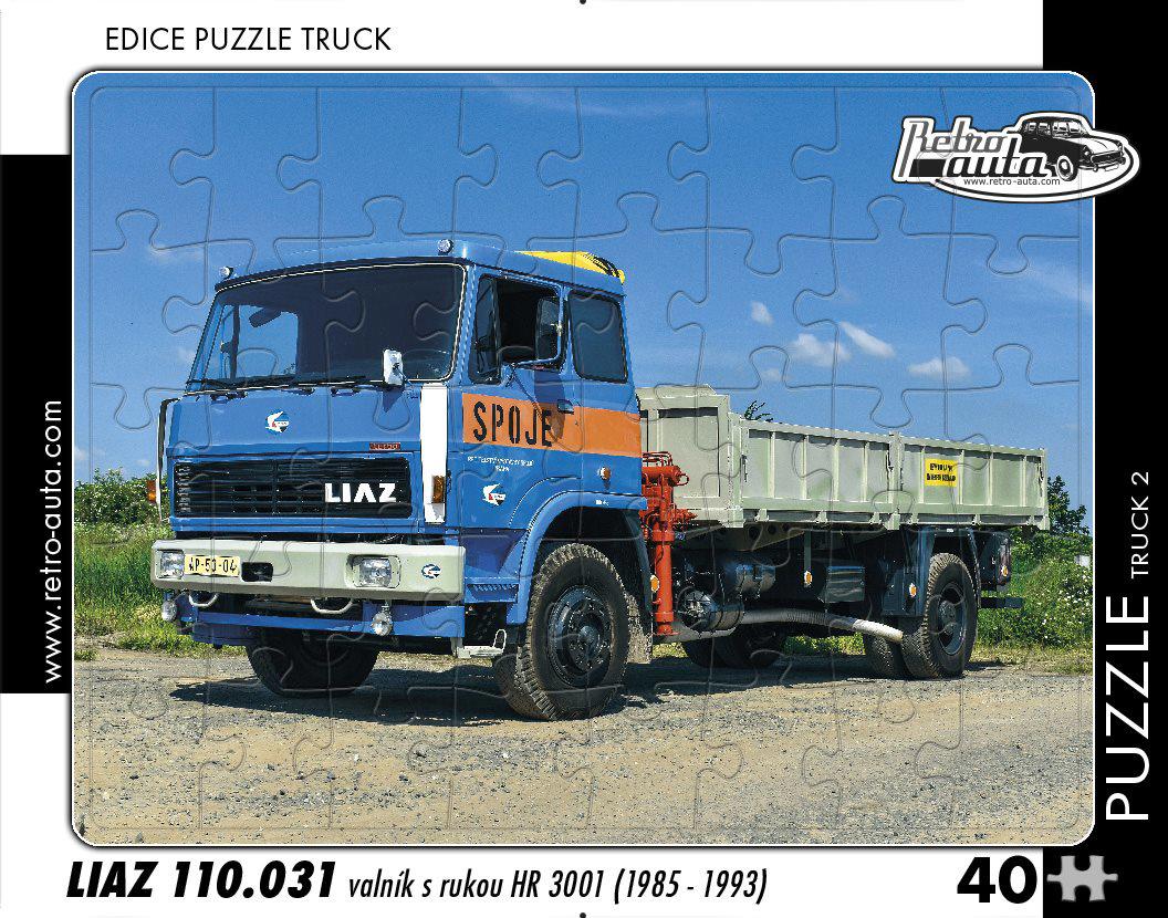Puzzle TOVORNO VOZILO Liaz 110.031 valník s rukou HR 3001 (1985-1993)