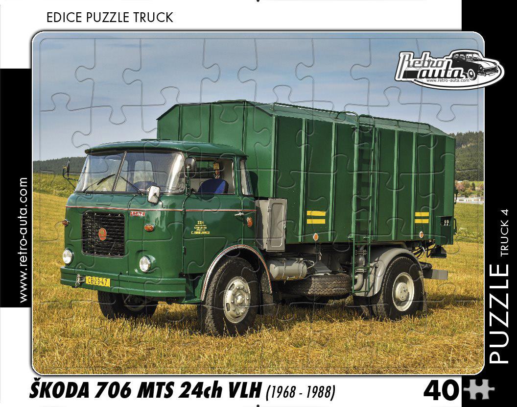 Puzzle CAMION Škoda 706 MTS 24ch VLH (1968-1988)