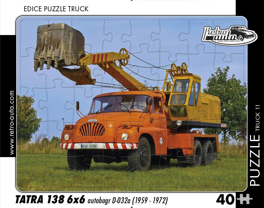 Puzzle CAMION Tatra 138 6x6 autobager D-032a (1959-1972)