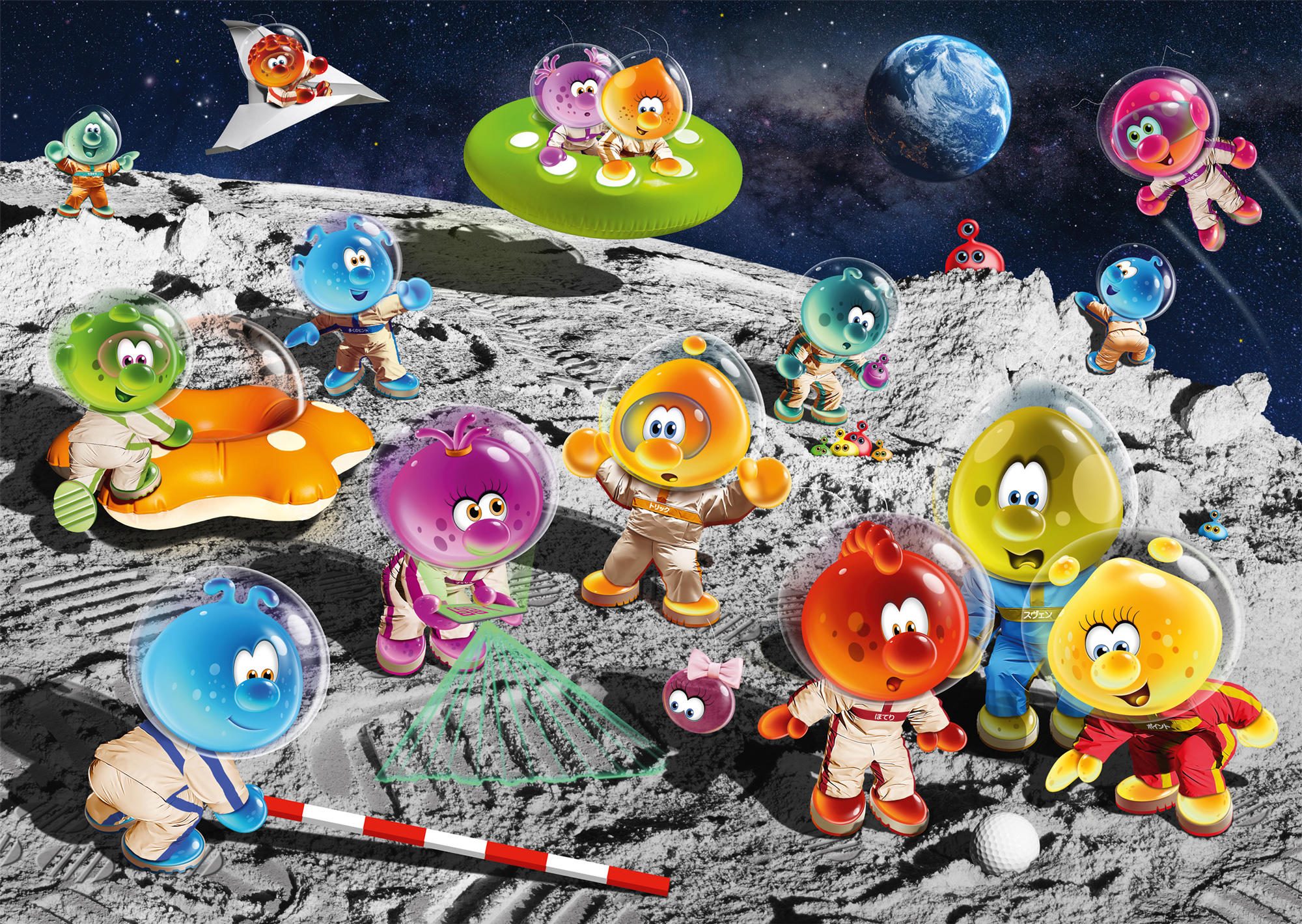 Puzzle Gelini: On the moon