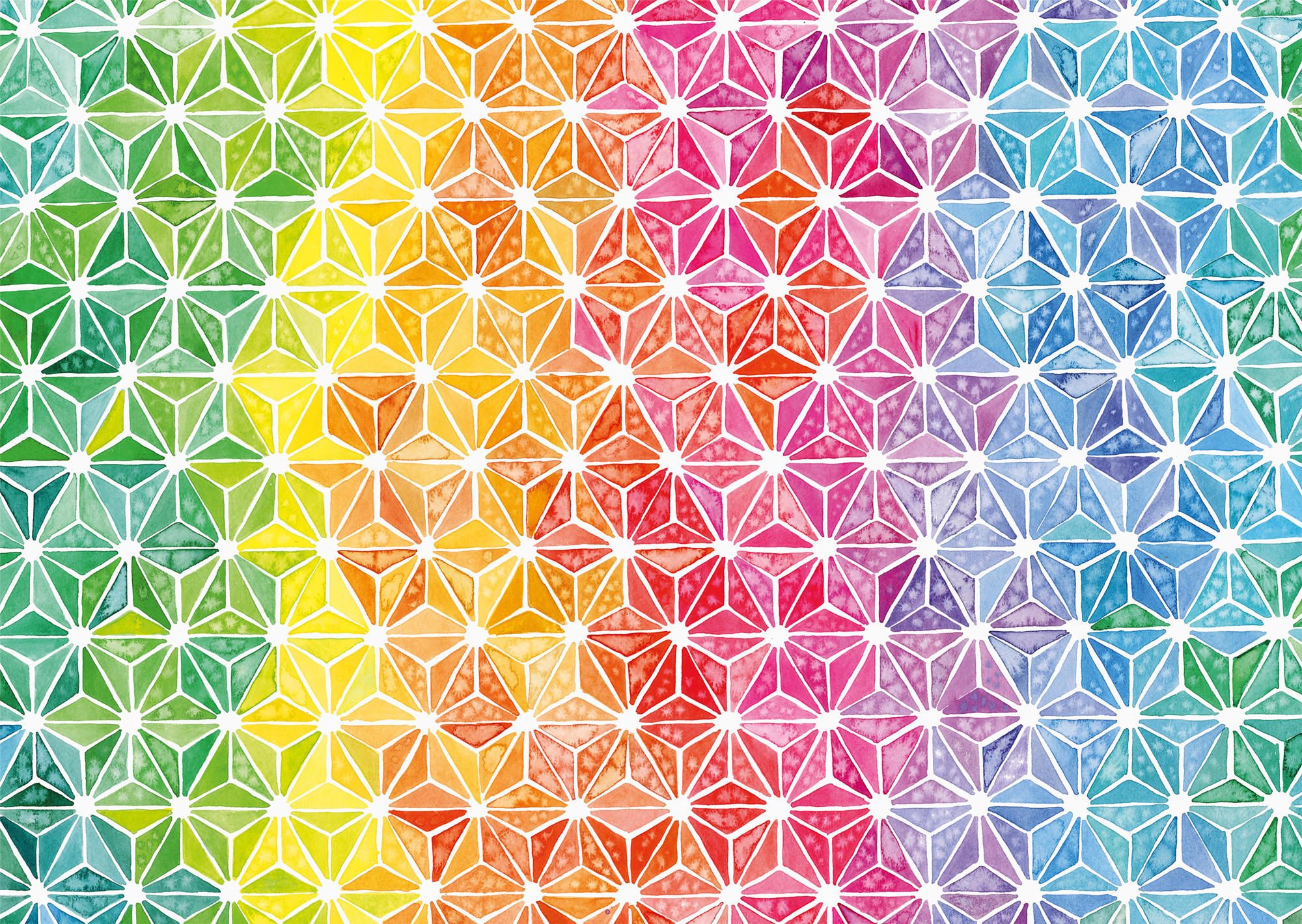 Puzzle Josie Lewis: Triunghiuri colorate