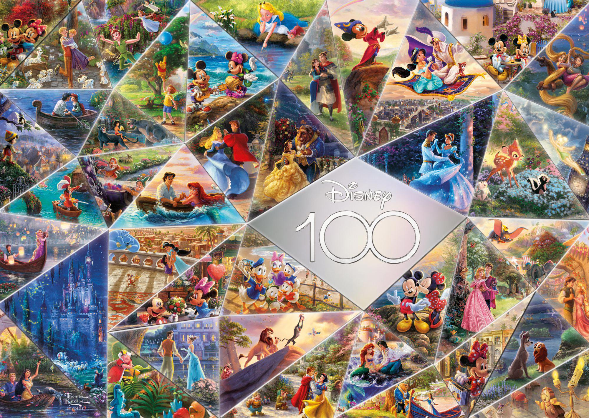 Puzzle Thomas Kinkade: Disney 100 rokov - oslava