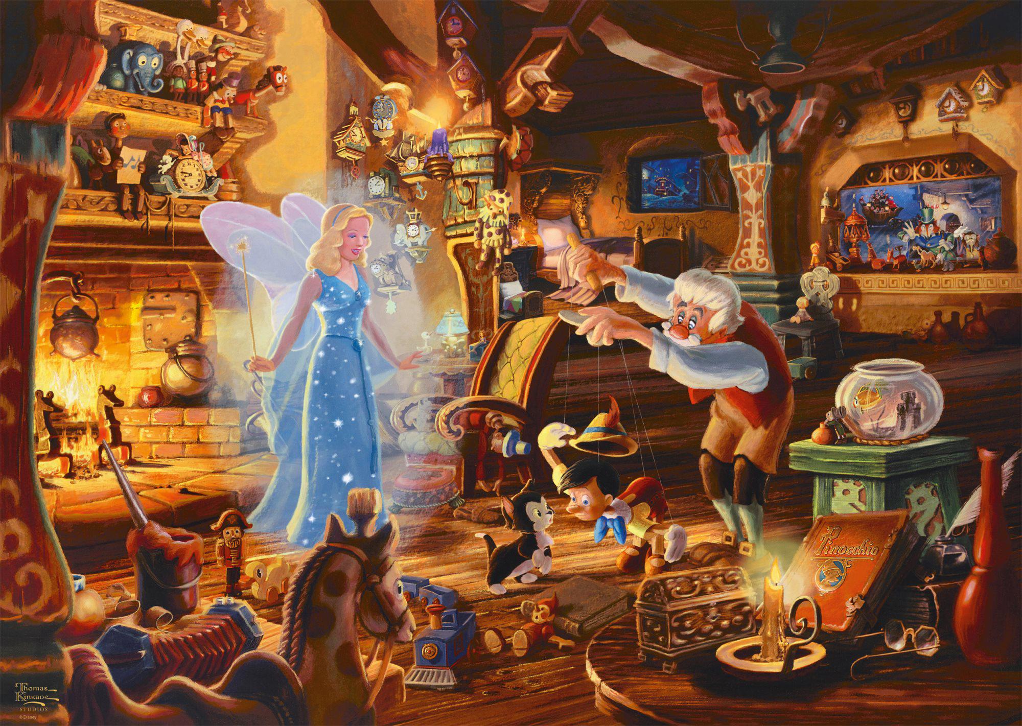 Puzzle Thomas Kinkade: Disney: Pinokio