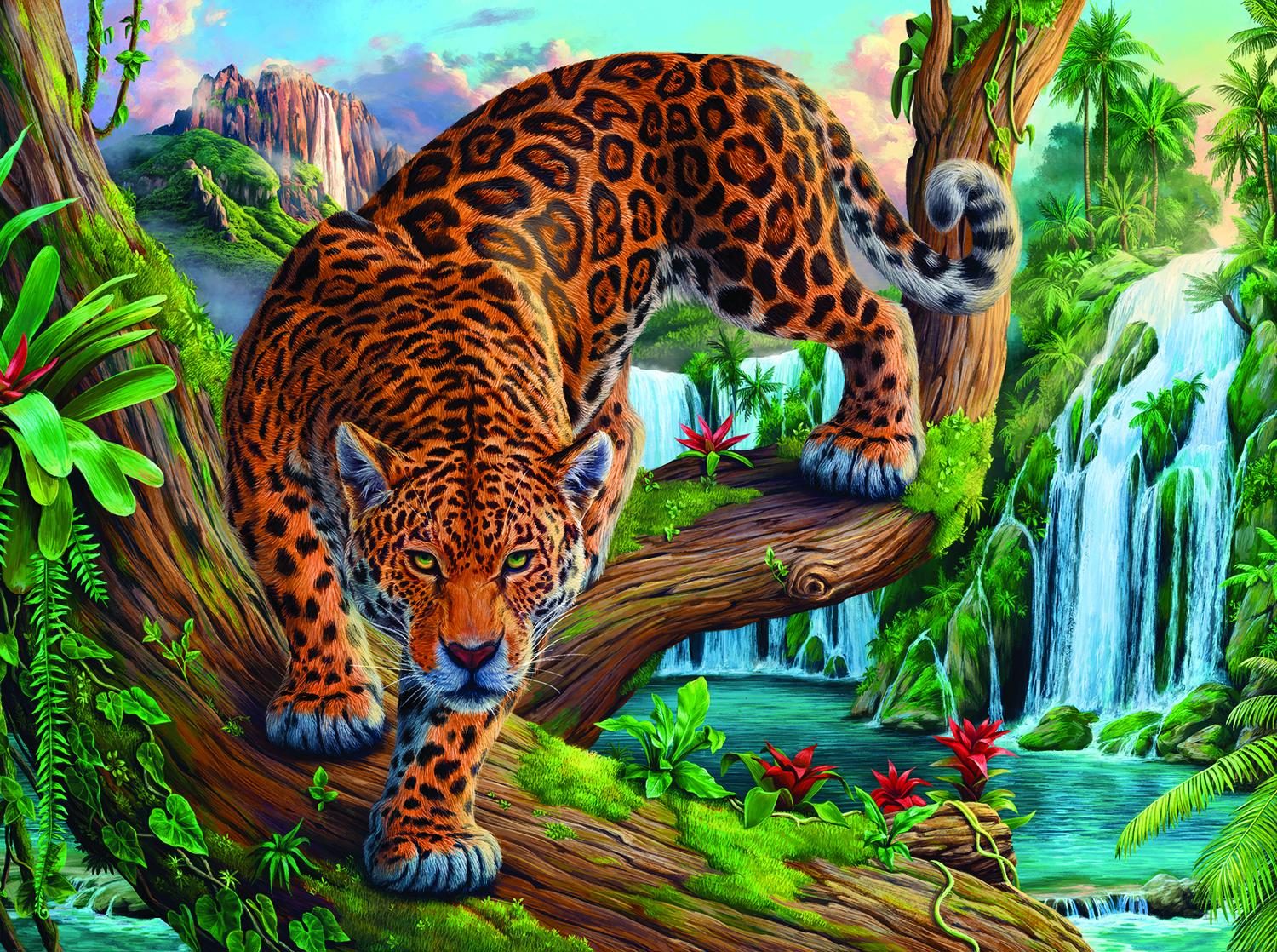 Puzzle Potulujúci sa leopard