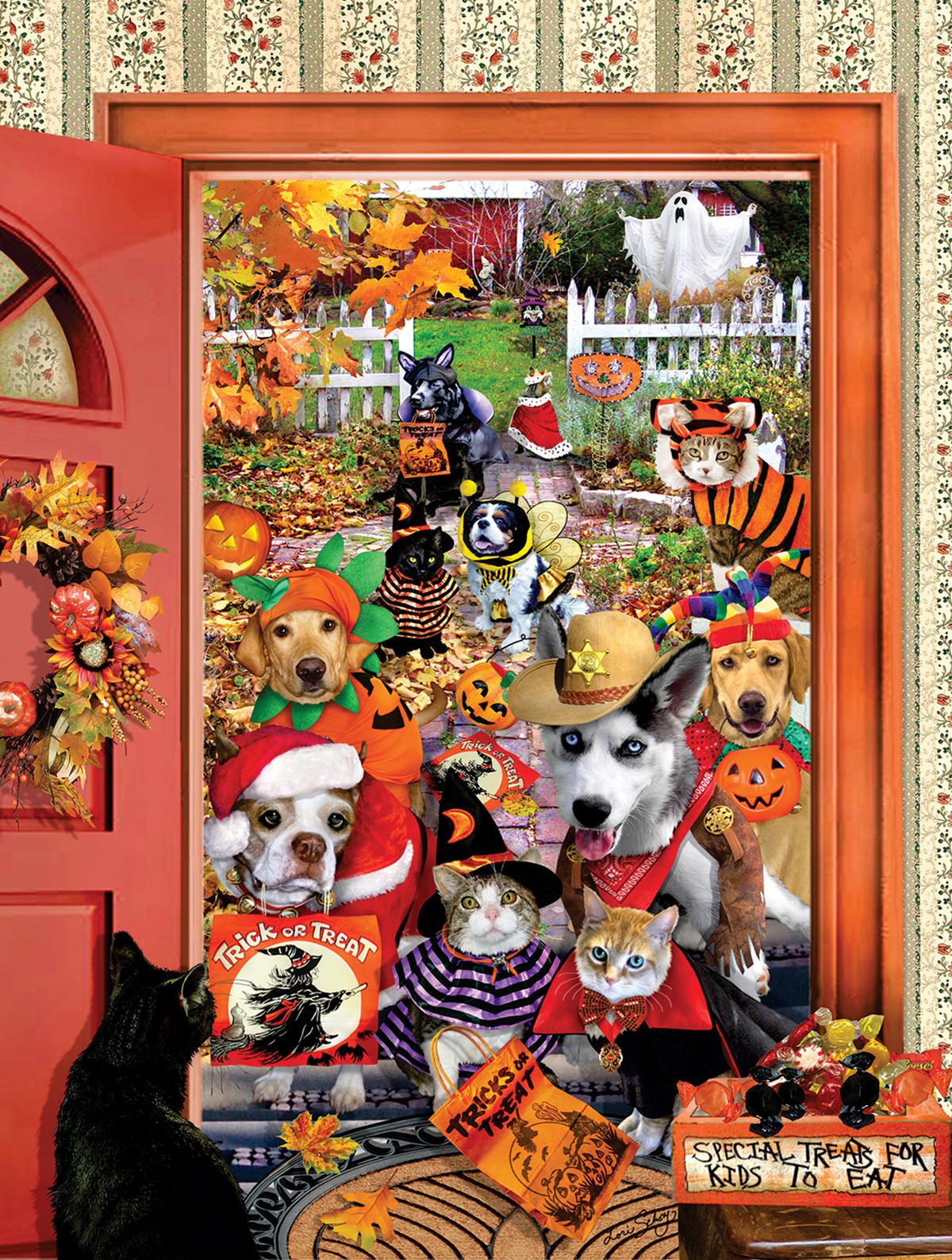 Puzzle Lori Schory - Halloween bedelaars