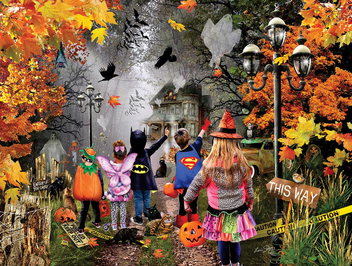 Puzzle Lori Schory - Parcours d'Halloween 300XXL