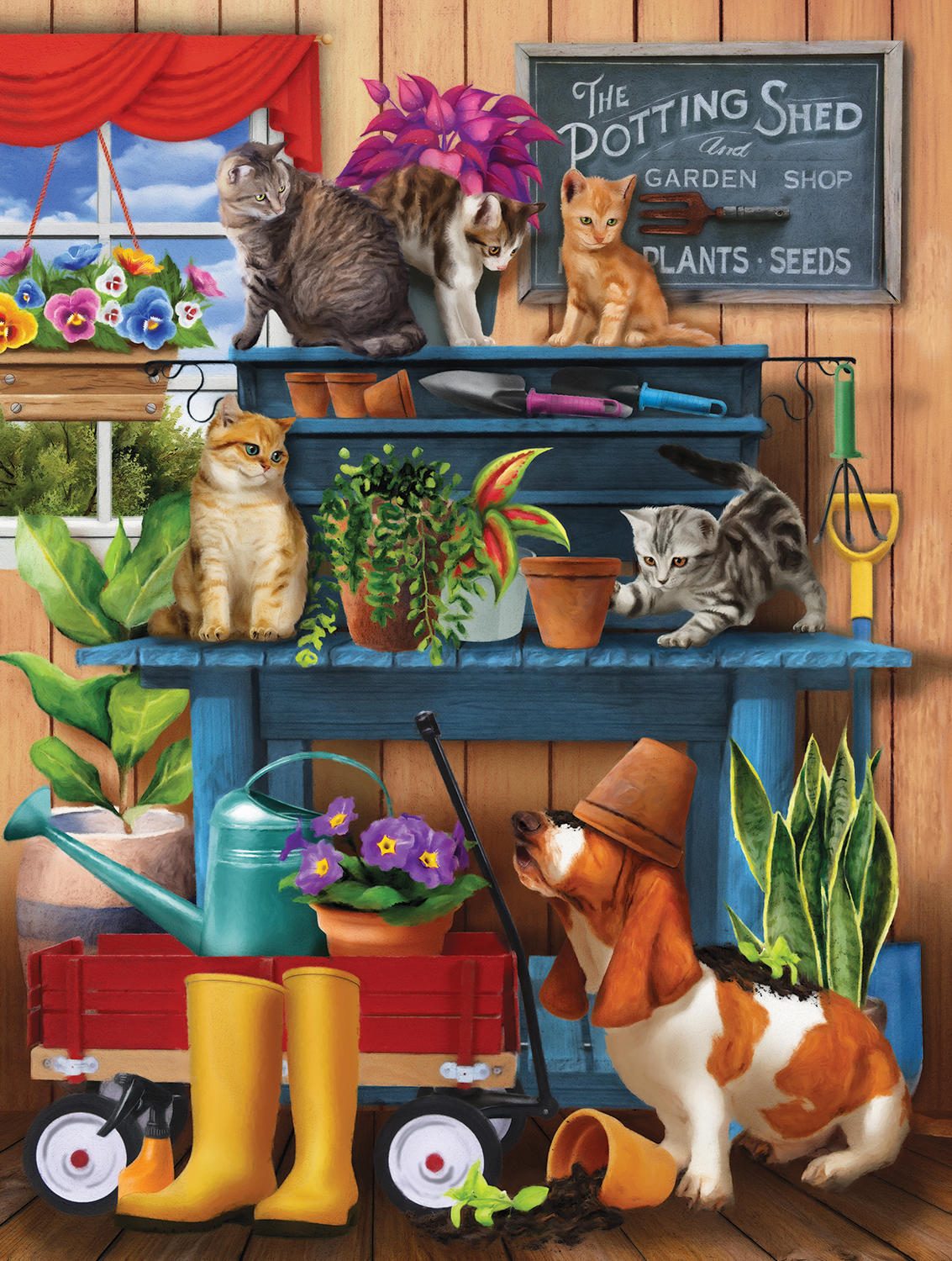 Puzzle Trouble in the Potting Shed 300XXL