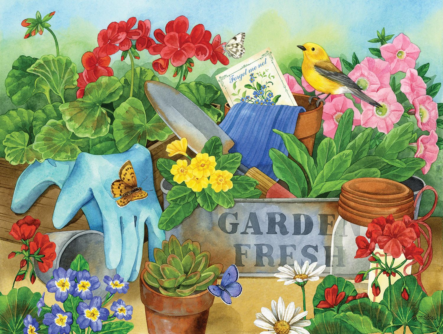 Puzzle Maday - Zahradnický stůl
