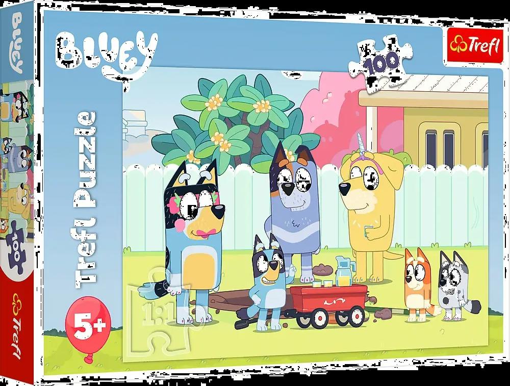 Puzzle Bluey 100 el. Wesoły świat Bluey