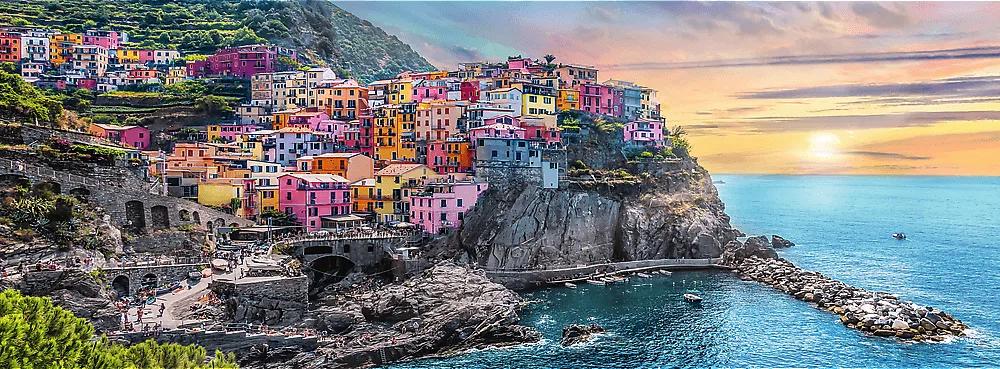 Puzzle Vernazza ved solnedgang, Italien