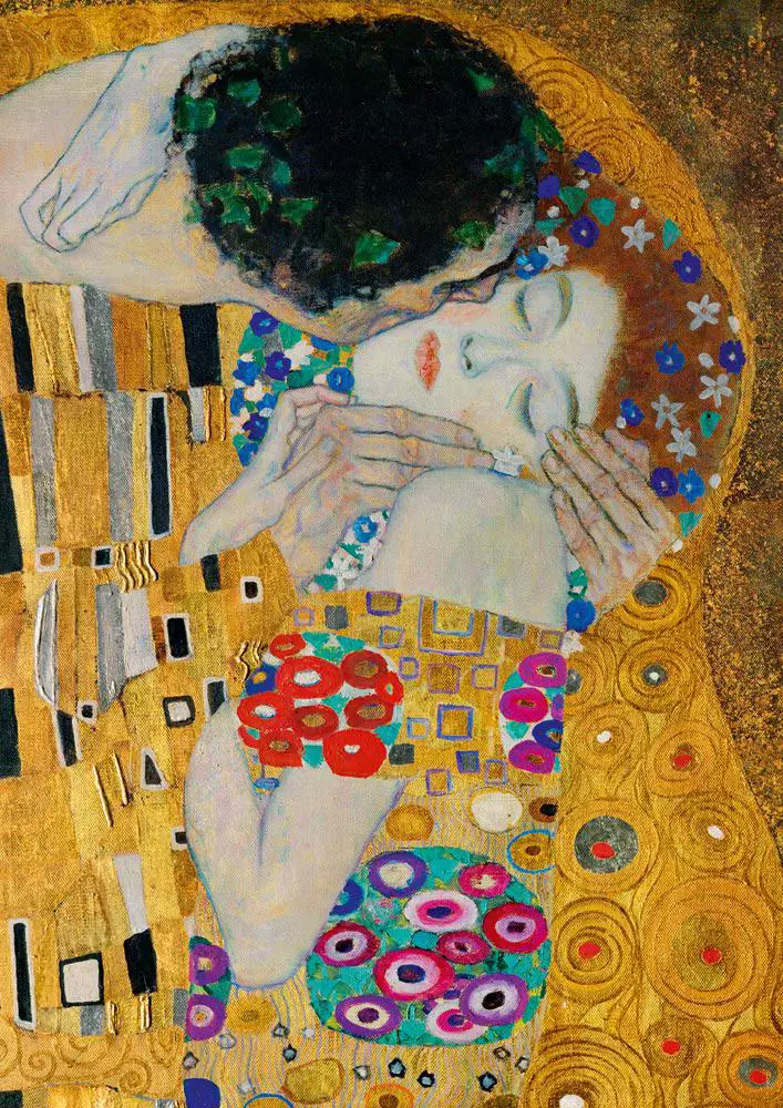 Puzzle Gustav Klimt: Bozk detail