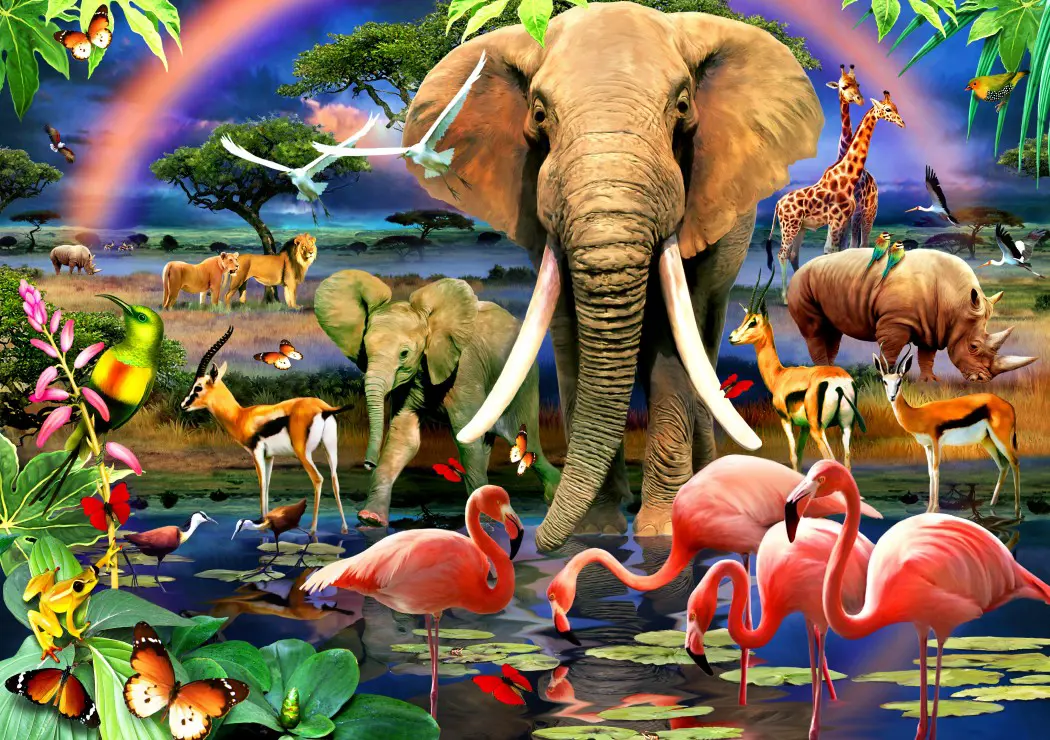 Puzzle African Savannah, 1 500 pieces