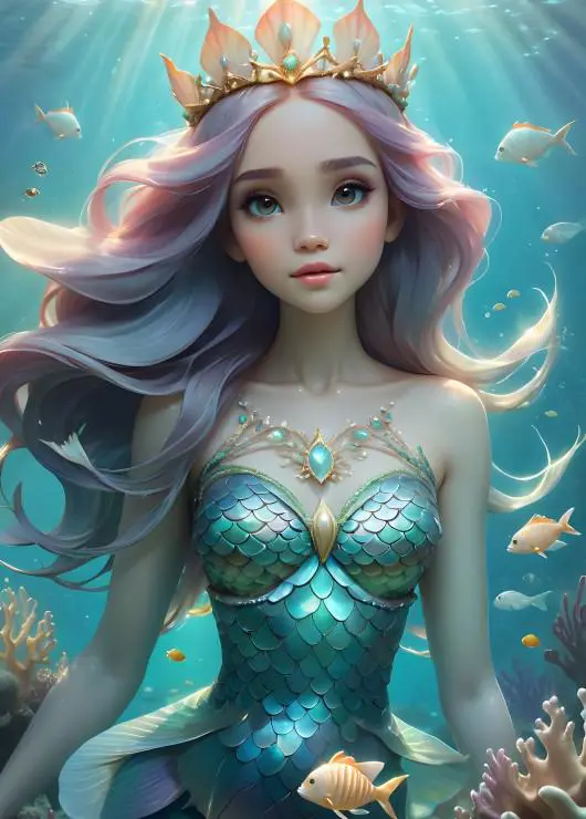 Puzzle Beautiful Mermaid
