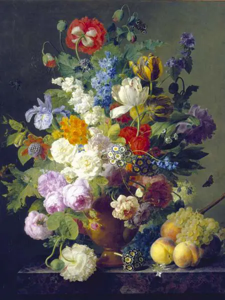 Puzzle Jan Frans van Dael: Flower Vase, 1 000 pieces