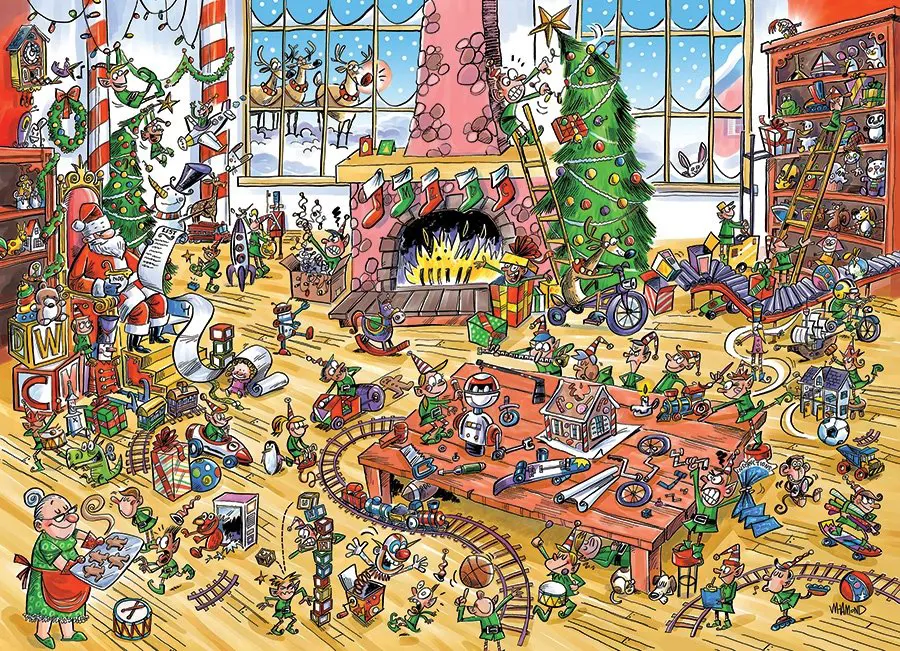 Puzzle Doodle Town: Elves at Work, 1 000 pieces