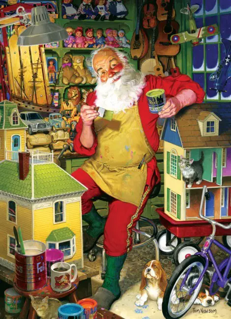 Puzzle Tom Newsom: Santa's Workshop, 1 000 pieces