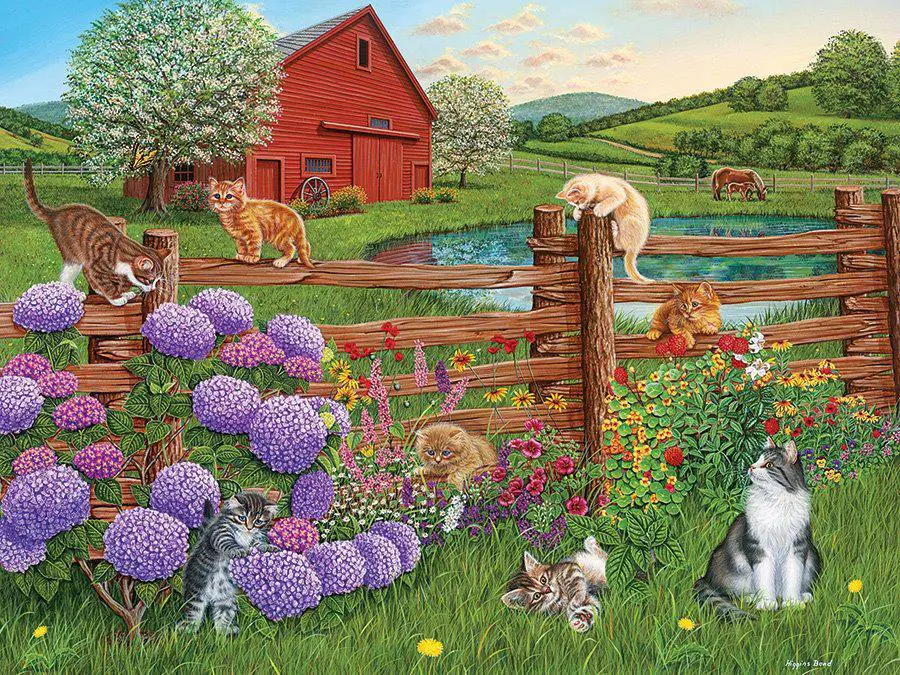 Puzzle Farmárske mačky