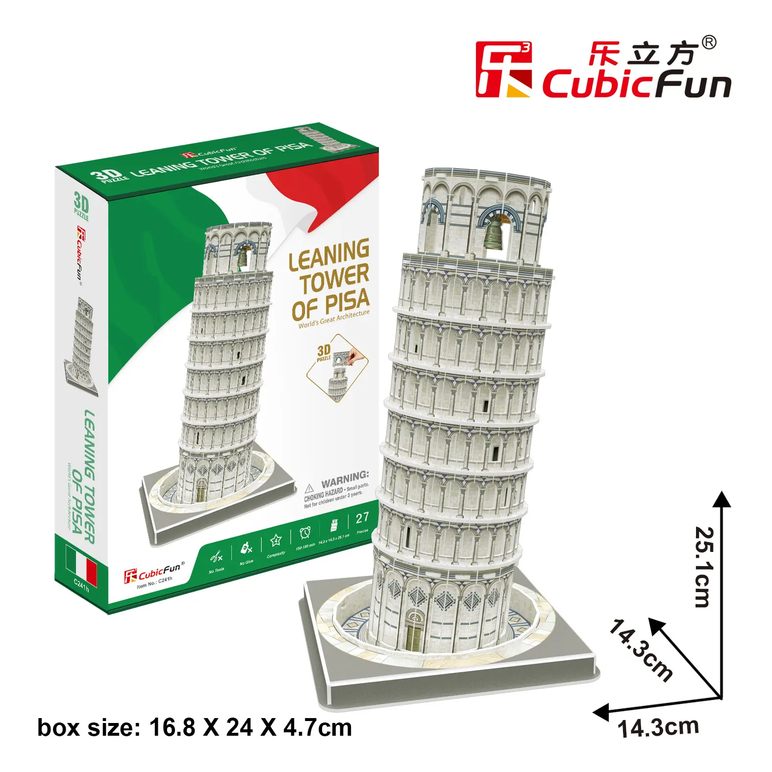 Puzzle Leaning Tower in Pisa 3D