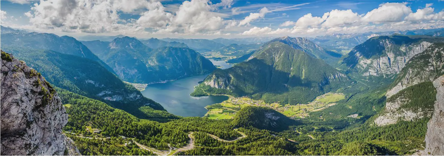 Puzzle Pohľad na Alpy panoráma