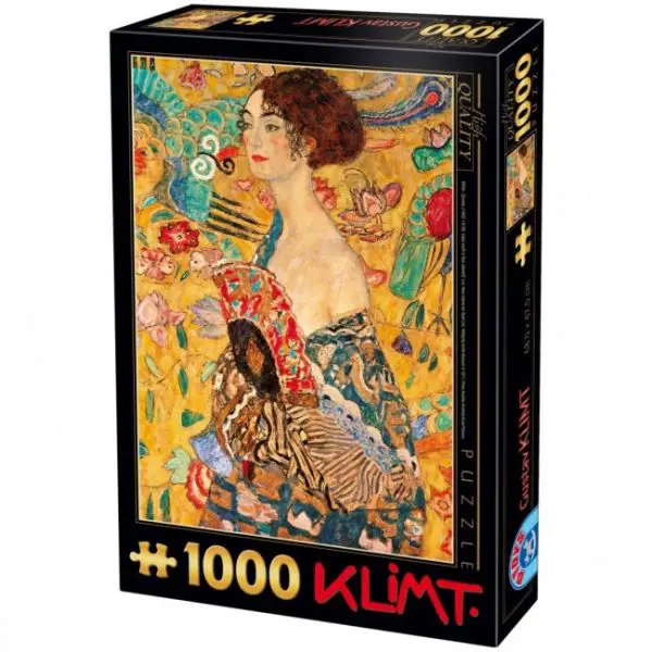 Puzzle Gustav Klimt: Dáma s vejárom