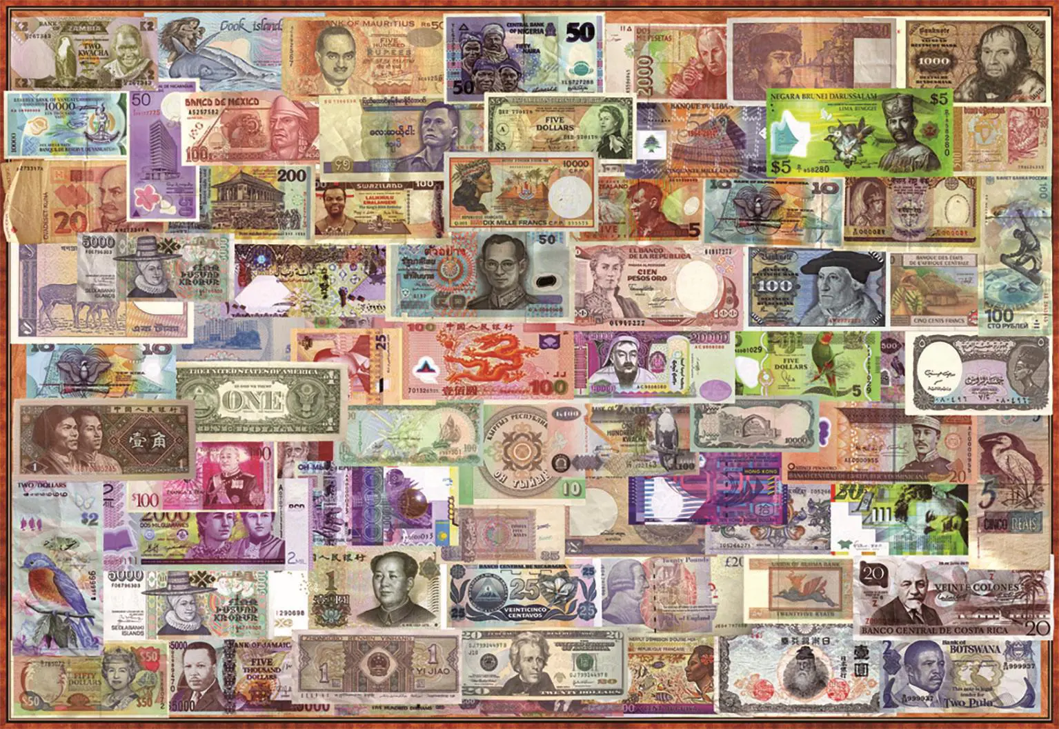 Puzzle World banknotes, 1 000 pieces