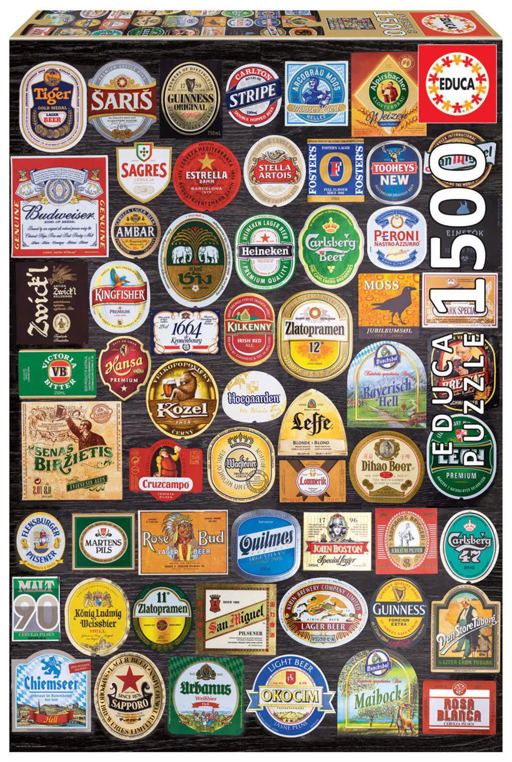 Biermarke ラベル ロールセット Puzzle Andrea Tilk: Beer labels, 1 500 pieces