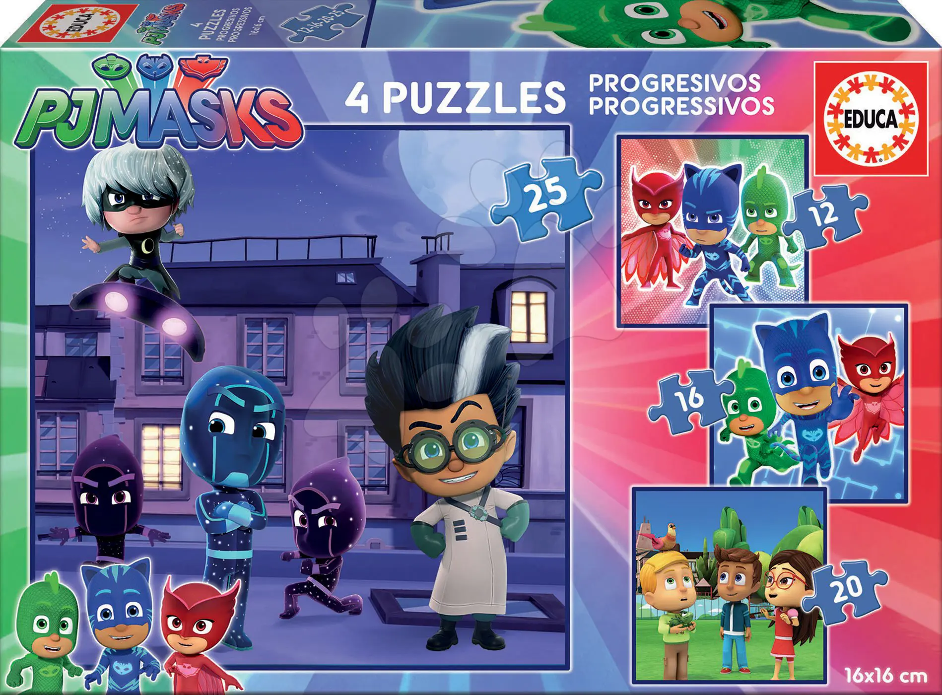 Trefl Puzzle 3 In 1 Pj Masks – 20, 36 E 50 Pezzi, Per Bambini Dai 3 Anni, Multicolore