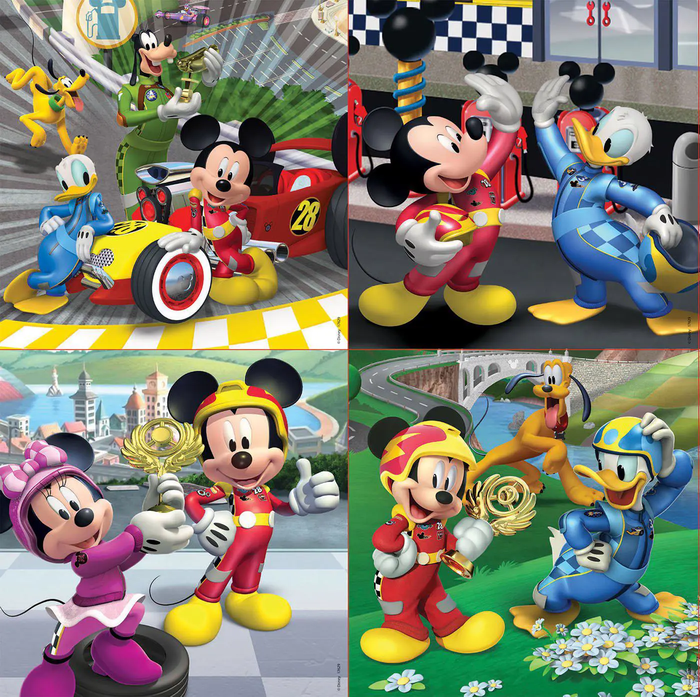 Puzzle 4in1 Mickey Mouse, 1 - 39 pieces