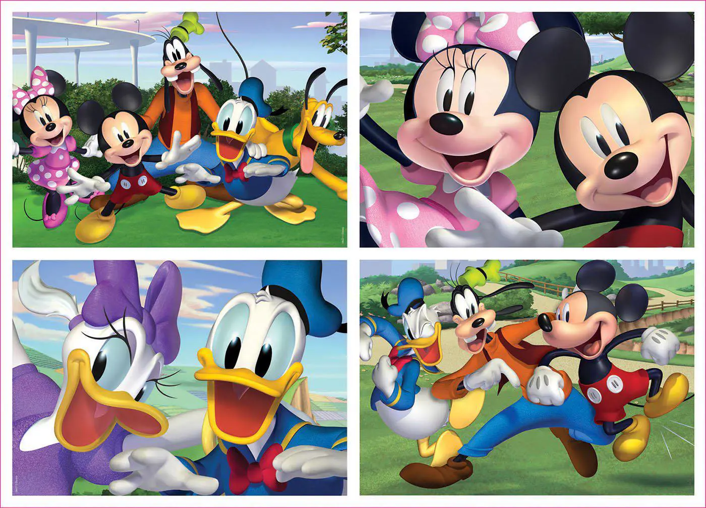 Puzzle 4in1 Mickey Mouse, 40 - 99 pieces