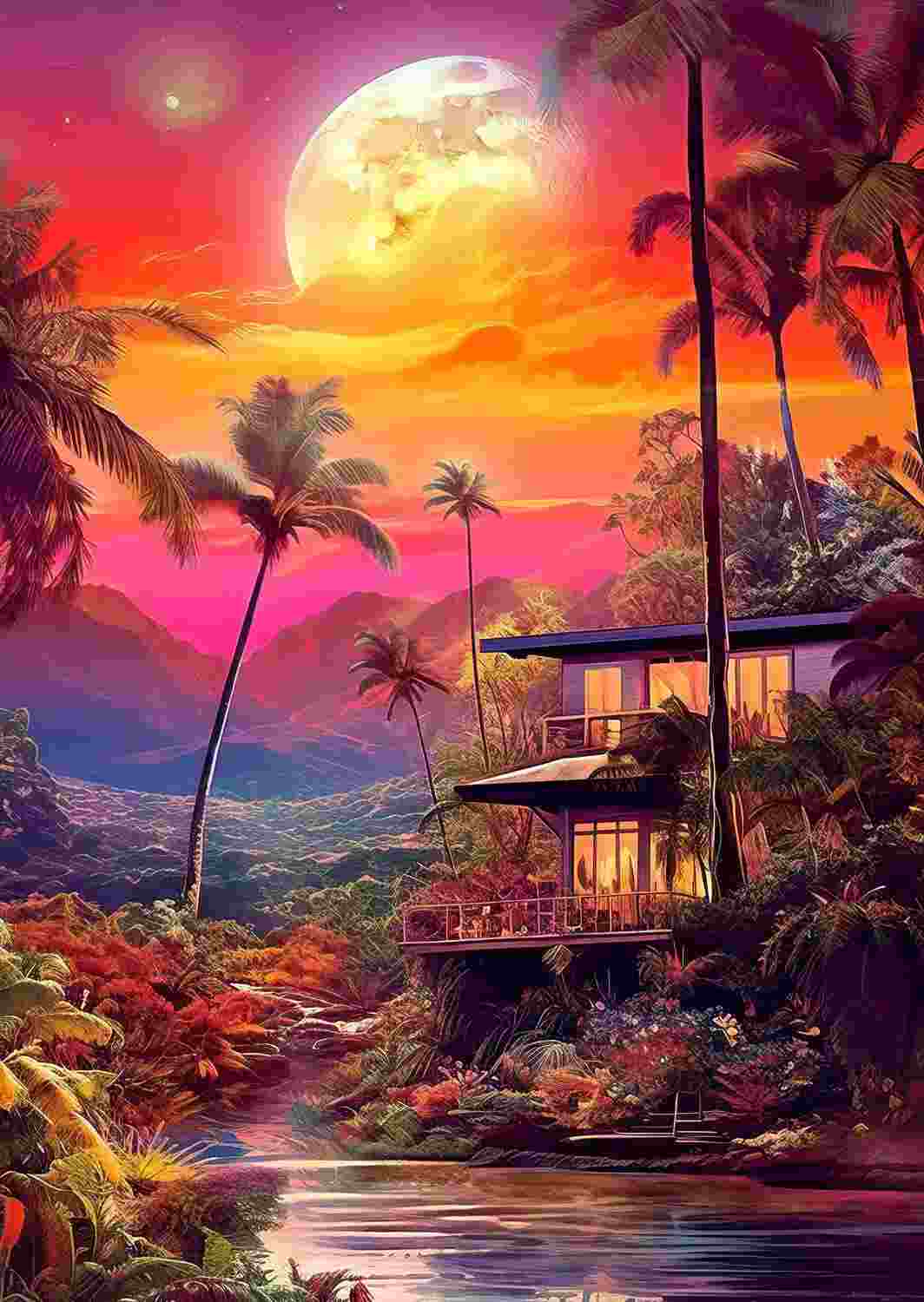 Puzzle Očarujúci súmrak