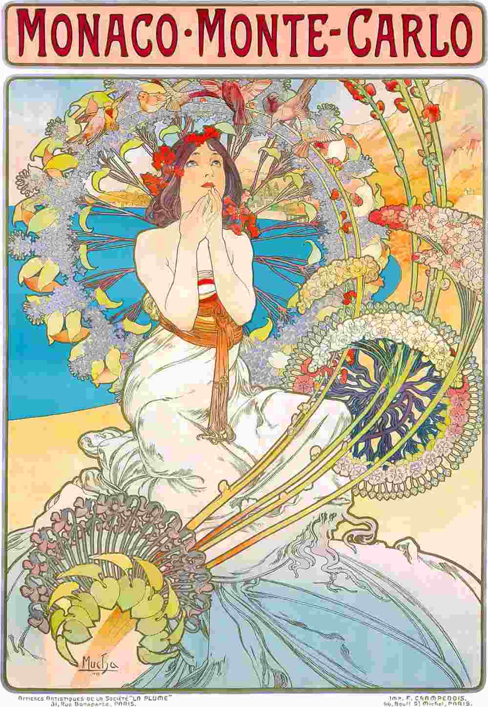 Puzzle Alphonse Mucha: Monaco Monte Carlo