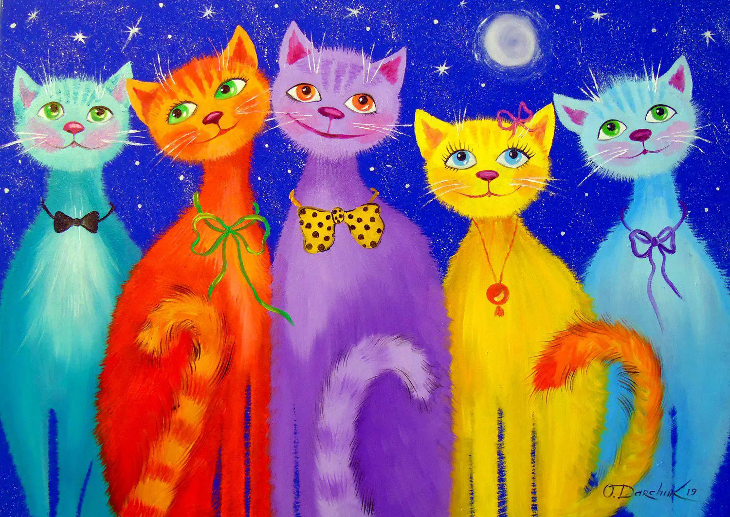 Puzzle Smiling Cats 1000