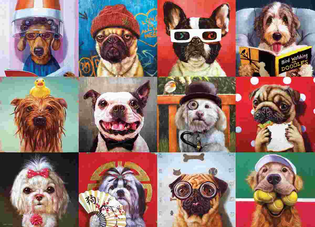 Puzzle Funny Dogs