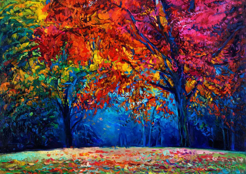 Puzzle Padurea de toamna / 0614 /