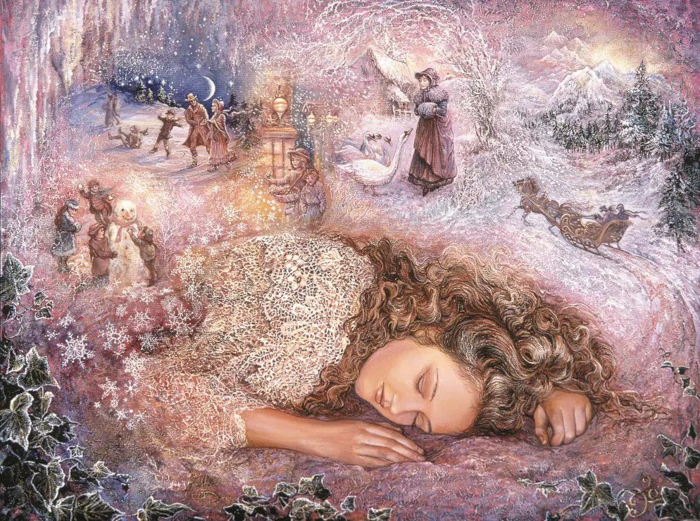 Puzzle Josephine Wall: Zimné snívanie