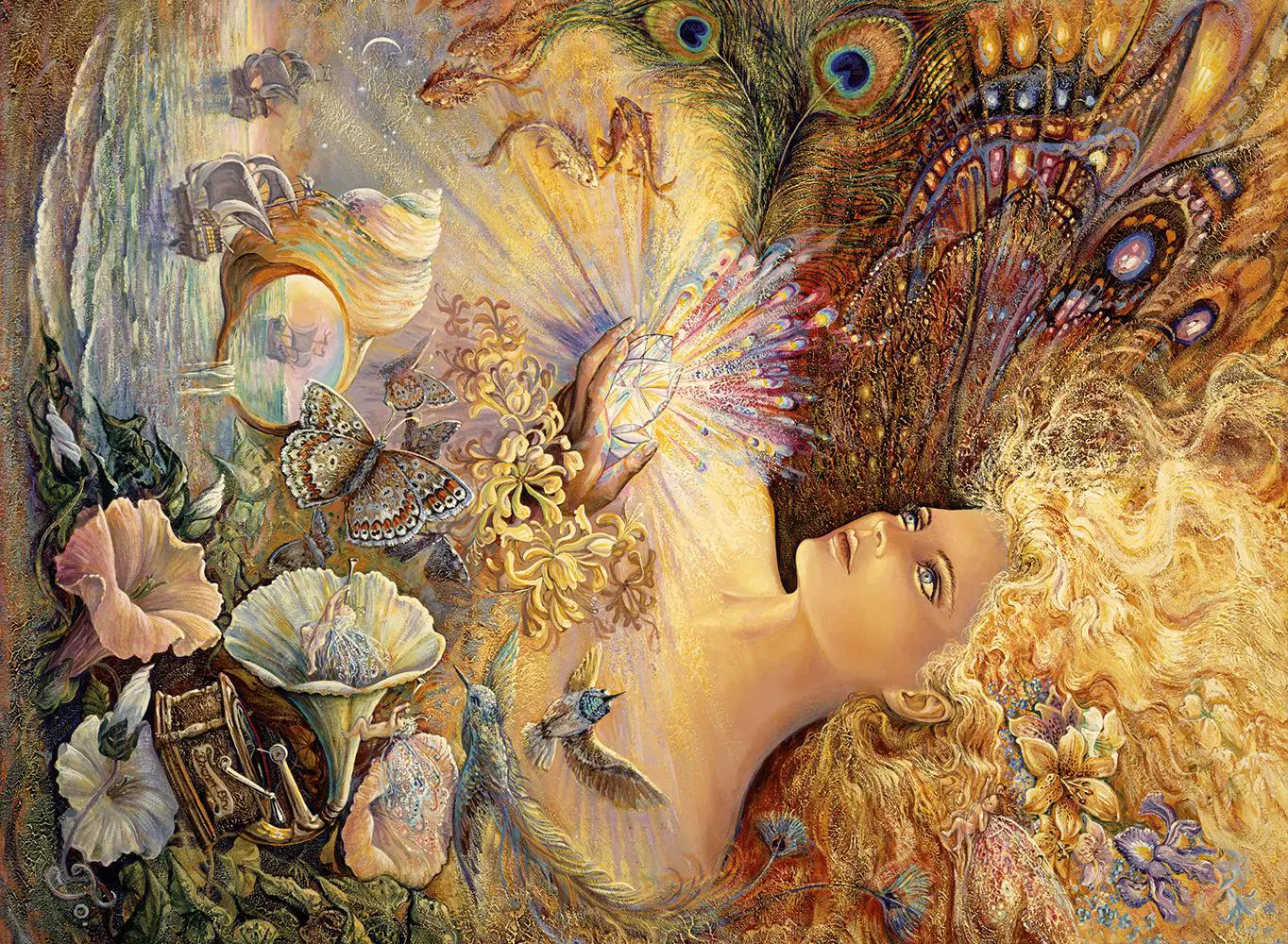 Puzzle Josephine Wall: Kryštál očarenia