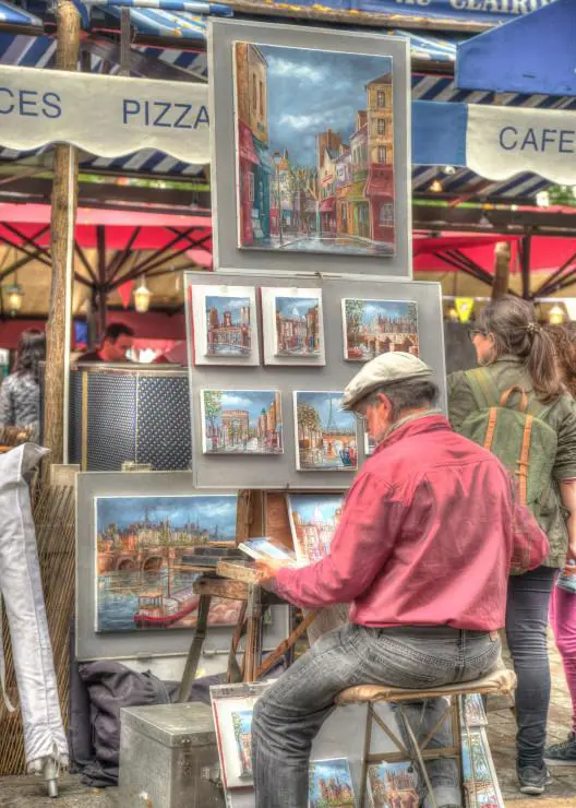 Puzzle Pouličný umelec, Paríž, Francúzsko