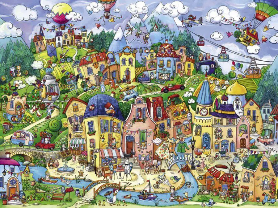 Puzzle Rita Berman: Štastné město