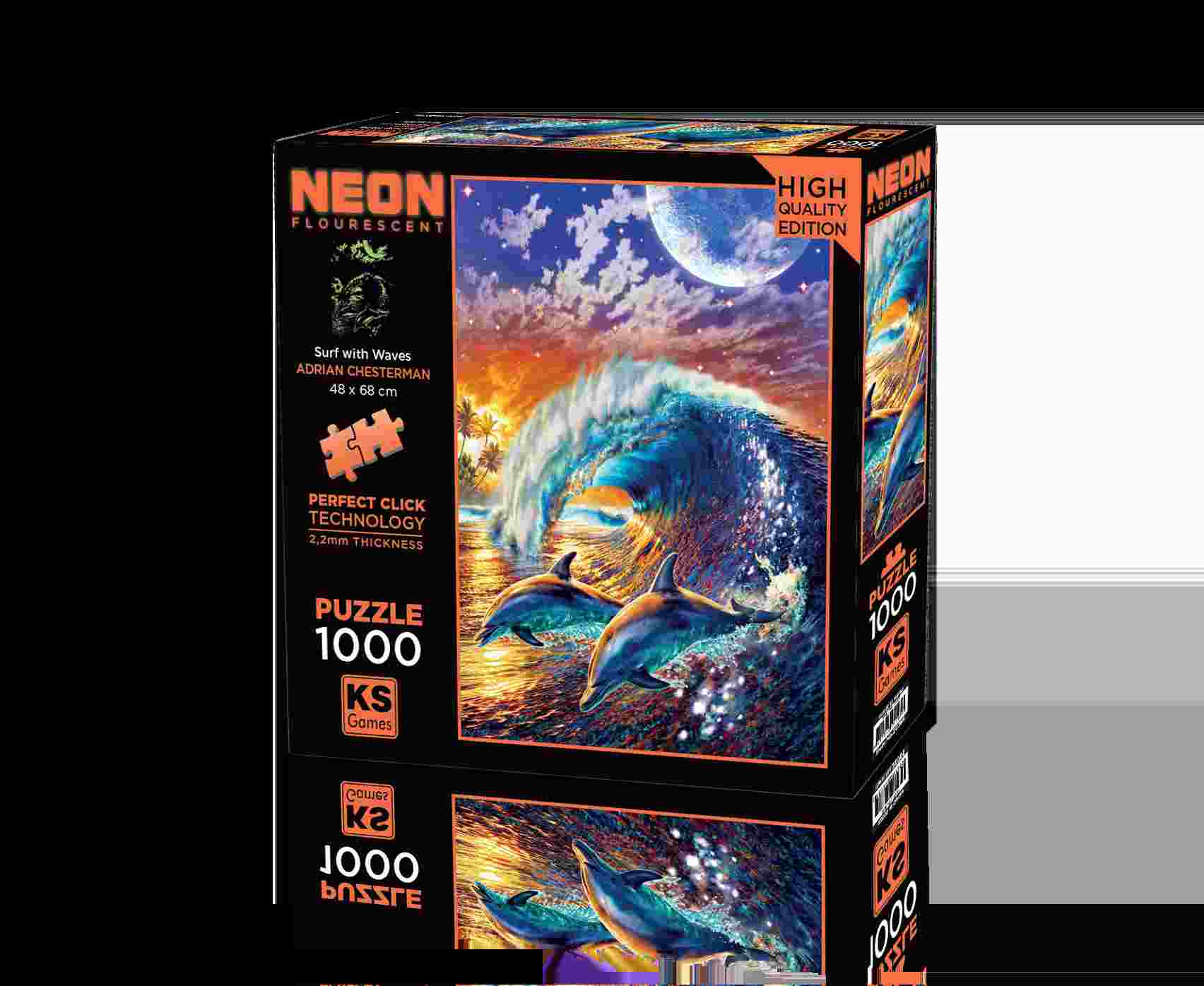 Puzzle Chesterman: Surfujte s vlnami