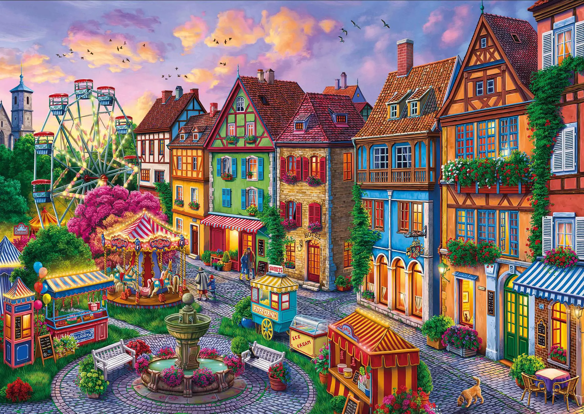 Puzzle Zábavné mesto