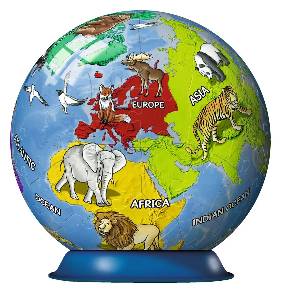 Ravensburger children's world globe 3d puzzle online