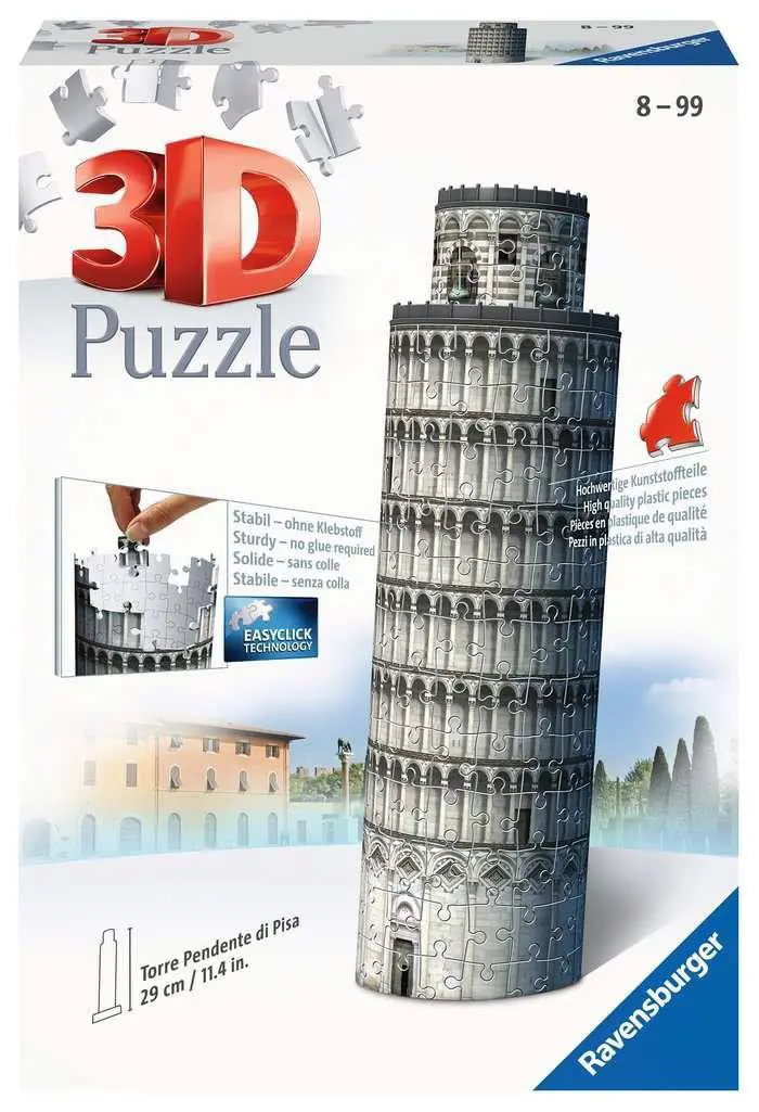 Puzzle Stolp v Pizi 3D