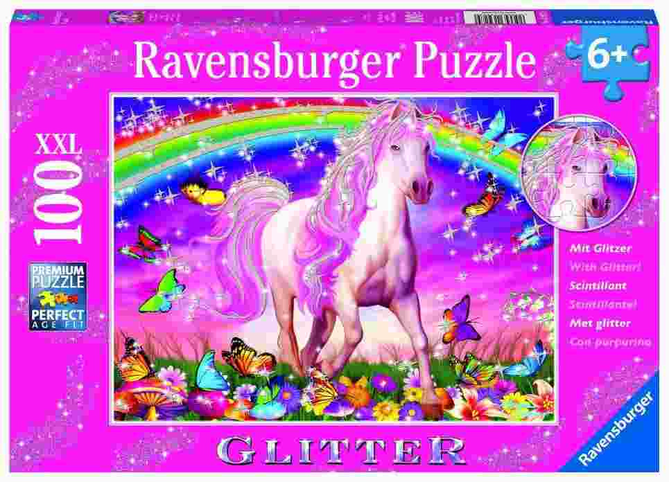 Puzzle Unicorn 100 XXL glitter