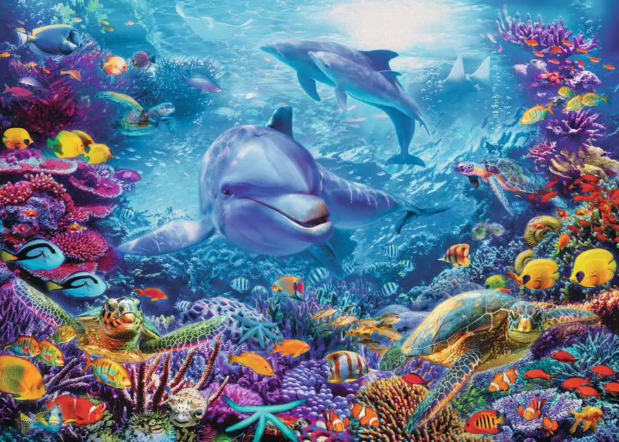 Cricca Del Mondo Sottomarino Con Animali Di Mare Polpo Conficca Corallo E Alghe Disegno Mano Isolato Composizione Isolata Su Image301756682