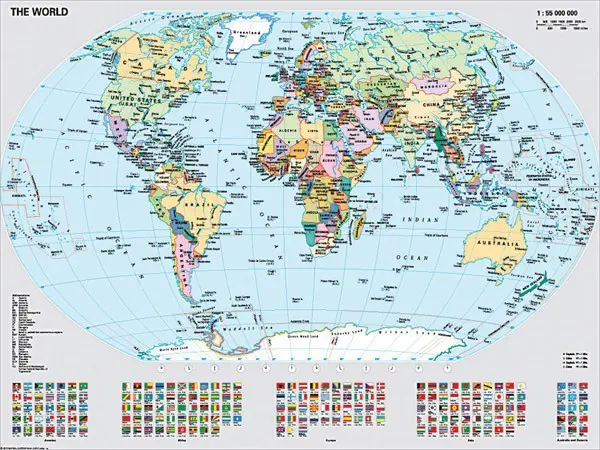 Puzzle Political World Map 2