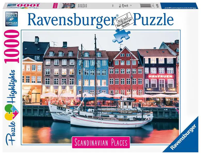Puzzle Scandinavian city - Copenhagen Denmark